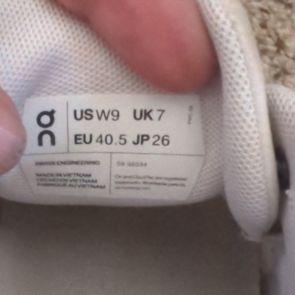 On Running White and Orange Athletic Shoes - Picture 2 of 5